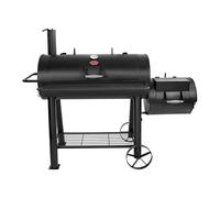 Char-Griller Competition Pro Barrel Grill and Offset Smoker in Black