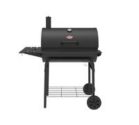 Char-Griller E2827 Pro Deluxe Charcoal BBQ Grill with Side Fire Box - 850 Sq. In. Cooking Space, Heavy-Duty Steel, Black - Perfect for Grilling & Smoking