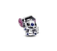 Character Alien Graduation Charm 925 Silver Charm Compatible with Pandora Charms, Trollbeads, Chamilia, Biagi and Many Other UK Charm Bracelets.