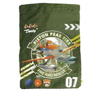 CHARACTER Childrens Printed Collections Drawstring Bags for School PE Sports and Swim - Planes - Green - One Size