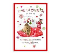 Character Christmas Card Baby's 1st Xmas - 9 x 6 inches - Regal Publishing, C85502