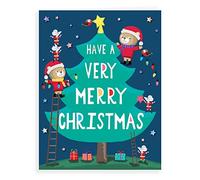 Character Christmas Card Open - 8 x 6 inches - Regal Publishing