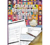 Character Development Sheets (Vector Heads - Gold Edition): The Definitive Novelist's Notebook: A 300+ Page Toolkit for Character Management