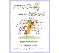 Character Father's Day Card Daddy from Girl - 8 x 6 inches - Piccadilly Greetings (A53348)