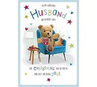 Character Father's Day Card Husband - 9 x 6 inches - Regal Publishing (C88409)