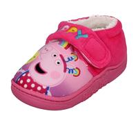 CHARACTER Girls Character Peppa Pig Happy Balloons Hook & Loop Slippers - Fuchsia - UK 9 Child