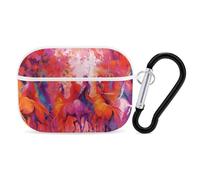 Character Horse Painting Airpod Pro Case AirPods 2 Case for Women Hard Shell Protective Cover with Carabiner Keychain Compatible with AirPods Case 2nd 1st Generation, Front LED Visible White