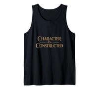 Character is Constructed Masonic Discipline Tank Top