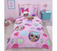 Character Linens L.O.L. Surprise Single Duvet Cover Set with Pillowcase - Reversible Design