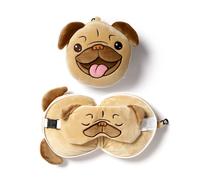 Character Plush Travel Pillow & Sleep Eye Mask