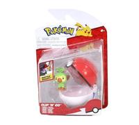 Pokémon Clip ‘N’ Go Grookey and Poké Ball - Includes 2-Inch Battle Figure and Poké Ball Accessory