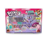STICKI ROLLS Sky Castle Sticki Station S2, Wearable Shareable Stickers, Ultimate DIY Sticker Jewellery Kit, Bracelets and Necklaces, Petit