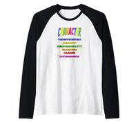 Character Trustworthiness, Respect, Responsibility, Fairness Raglan Baseball Tee