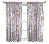 Disney Frozen Crystal 72" Curtains, Fabric, 182 h x 168 l Centimeters