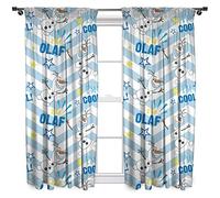 Disney Frozen Olaf Pencil Pleat Ready Made Curtains Size 66" x 72" NEW