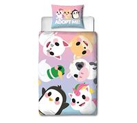 Character World Official Adopt Me Single Duvet Cover Set | The Best Design Reversible 2 Sided Bedding Including Matching Pillow Case Brands Single Bed Set | Polycotton