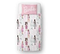 Character World Barbie Official Single Childs Duvet Cover Set | Figures Design Reversible 2 Sided Bedding Including Matching Pillow Case Brands Polyester Single Quilt Cover