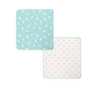 Character World Gruffalo Baby Blanket Reversible Blue White Jersey My First Throw 70Cm X 75Cm