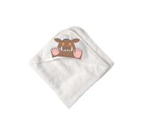 Character World Gruffalo My First Hooded Towel Cream Robe For Babies Infants 75Cm X 75Cm
