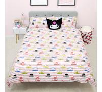 Character World Hello Kitty Friends Double Duvet Reversible Kids Bedding Set White Quilt Cover