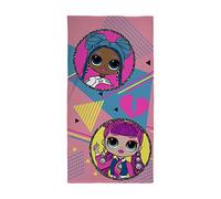 Character World L.O.L Suprise! Official OMG Beat Design | Super Soft Feel 100% Cotton | Perfect for The Home, Bath, Beach & Swimming Pool, 140 x 70cm, Multicolor, LOLBETTW001UK