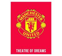Character World Manchester United Bedroom Rug Set, Crest Design | Football Official Merchandise | 70x90 cm
