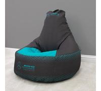Character World Mercedes Bean Chair Filled Indoors Outdoors Formula 1 Amg Petronas Grey Beanbag