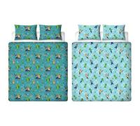 Character World Minecraft Double Duvet Kids Reversible Bedding Set Creepers Teal Quilt Cover