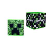Character World Minecraft Storage Cubes Creepers 2 Pack Foldable Kids Toys Compact Organiser Box