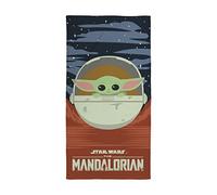 Character World Official Disney Mandalorian Star Wars Towel | Super Soft Feel, Little Traveller Design | Perfect The Home, Bath, Beach & Swimming Pool