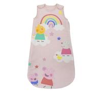 Character World Official Peppa Pig Baby Sleeping Bag 0-6 Months 100% Cotton 2.5 TOG Girls Toddler Pink Wearable Sleep Sack