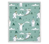 Character World Official The Snowman Smile Fleece Throw Blanket | Super Soft Design | Warm Super Soft Feel Throw | Perfect for Home, Bedroom, Sleepovers & Camping