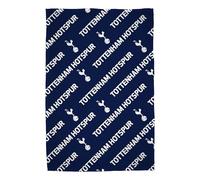 CHARACTER WORLD Official Tottenham Hotspur FC Fleece Throw Blanket | Super Soft, Football Line Design | Warm Super Soft Feel Blue Throw | Perfect for Home, Bedroom, Sleepovers & Camping