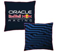 Character World Oracle Red Bull Racing Officially Licensed F1 Square Cushion, Super Soft Pillow | Black, Automatic Reversible Design | Perfect For Bedroom Or Living Room Décor | 40 x 40cm