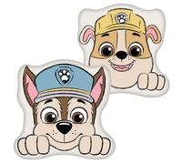 Character World Paw Patrol Cushion Rubble Chase Pillow Shaped Plush For Bedroom Sofa 35 X 35Cm