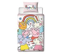 Peppa Pig Playful Duvet Cover and Pillowcase Set Blue