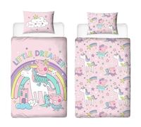 Character World Peppa Pig Official Toddler Cot Bed Duvet Cover | Bedtime Design Reversible 2 Sided Junior Bedding Including Matching Pillow Case Brands