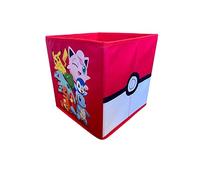 Character World Pokemon Officially Licensed Storage Boxes | 2 pack Foldable Storage Cubes Posse Design | Perfect For Organising Children's Room, Kids Playroom