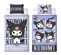 Character World Sanrio Kuromi Single Duvet Reversible Cover Set Pillow Case 135Cm X 200Cm