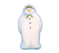Character World The Snowman Officially Licensed Shaped Christmas Cushion Pillow | Divine Design Stuffed Plush Shaped Xmas Pillow | Perfect For Bedroom Or Living Room Décor 35 x 28cm