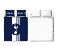 Tottenham Double Duvet Kids Reversible Bedding Blue Spurs Set Quilt Cover