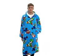 Character World Unisex Ninhumhb002uk Hooded Fleece Blanket, Blue, L UK