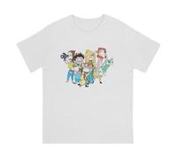 Characters Hipster Tshirts The Wild Thornberrys Eliza Nigel Cartoon Men Graphic Pure Cotton Tops T Shirt Round Neck.jpg White M