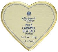 Charbonnel et Walker Cream Heart Box with Milk Sea Salt Caramel Truffles