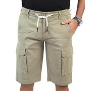 CHARBONNIER ELEVATE YOUR STYLE Cargo Shorts for Men's Performance Series Extreme Comfort, Mens Summer Cargo Shorts (UK, Waist, 34, Regular, Regular, LT Olive)