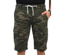 CHARBONNIER ELEVATE YOUR STYLE Cargo Shorts for Men's Performance Series Extreme Comfort, Mens Summer Cargo Shorts (UK, Waist, 34, Regular, Regular, Camo 2)