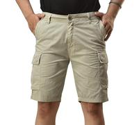 CHARBONNIER ELEVATE YOUR STYLE Cargo Shorts for Men's Performance Series Extreme Comfort, Mens Summer Cargo Shorts (UK, Waist, 34, Regular, Regular, Fango)