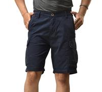 CHARBONNIER ELEVATE YOUR STYLE Cargo Shorts for Men's Performance Series Extreme Comfort, Mens Summer Cargo Shorts (UK, Waist, 34, Regular, Regular, Navy 2)