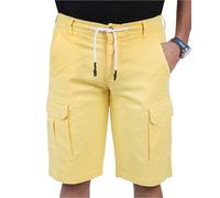 CHARBONNIER ELEVATE YOUR STYLE Cargo Shorts for Men's Performance Series Extreme Comfort, Mens Summer Cargo Shorts (UK, Waist, 34, Regular, Regular, Yellow)