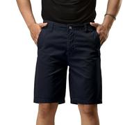 CHARBONNIER ELEVATE YOUR STYLE Chino Shorts for Men Performance Series Extreme Comfort, Unique Colors, Smart Casual All Waist Size (UK, Waist, 32, Regular, Regular, Navy)